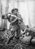 Bull Allen ~ Allen rescuing a soldier off Mt Tambu, 30 July 1943,  BA-05 800x600.jpg