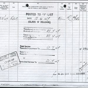 Army Records Ron Sheet 08