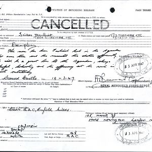 Army Records Ron Sheet 13