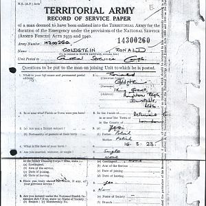 Army Records Ron Sheet 14