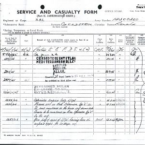 Army Records Ron Sheet 17