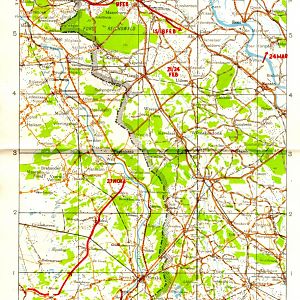 10th HLI   Map 6   Maas, Siegfried Line & The Rhine