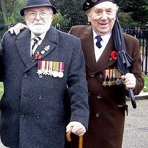 Lew & Ron at AJEX Parade 2008