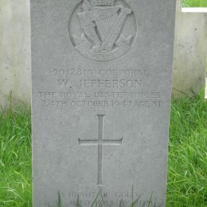 Corporal WILLIAM JEFFERSON 7012819, 2nd Bn., Royal Ulster Rifles