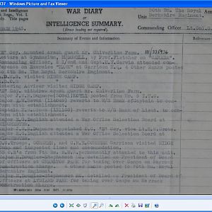 30th Royal Berkshire Reg 1 To 12 Mar 1943