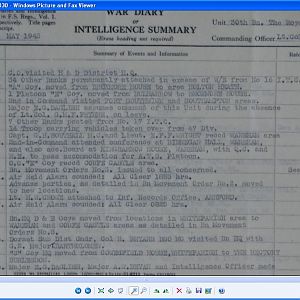 30th Royal Berkshire Reg 12 To 21 May 1943