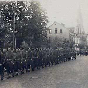 7th/9th Royal Scots Church Parade, Walcheren 1944.