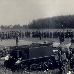Battalion's Last War time Parade, Oldenburg, Germany, 1946.