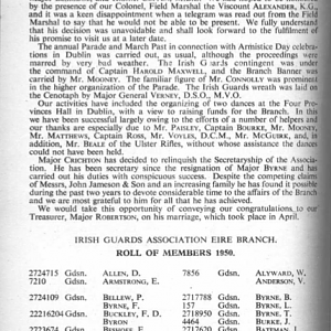 IG JOURNAL MEMBERSHIP LIST, 1950