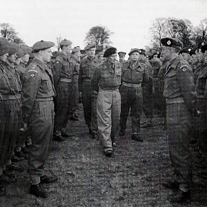 General Sir Bernard Montgomery visiting 8RS.  Ripon, 1944