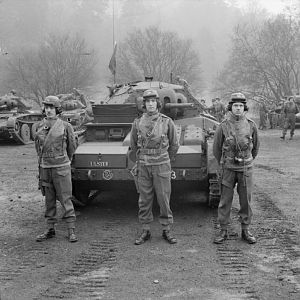 Covenanter tanks of the 2nd (Armoured) Irish Guards, Guards Armoured Division, Southern Command, 3 March 1942; IWM H 17569