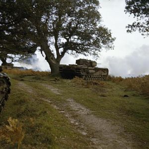 Churchill tanks of A and B Squadrons, 43rd Battalion, Royal Tank Regiment, 33rd Brigade, October 1942; IWM TR 221