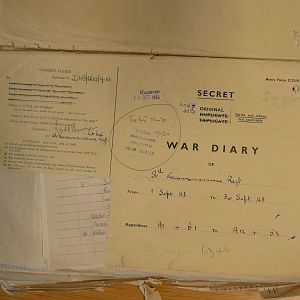 56th Recce War Diary September 1943