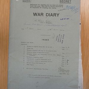 56th Recce War Diary September 1944