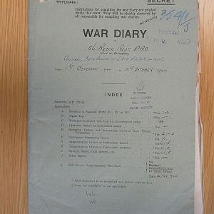 56th Recce War Diary October 1944
