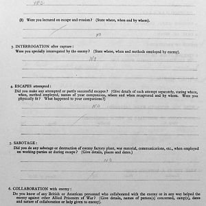 CHARLTON, Frank, 2722522, Corporal, 1st Battalion IRISH GUARDS, Captured Tunisia, 30 March 1943 - WO 344-60-2