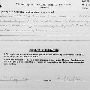 CHARLTON, Frank, 2722522, Corporal, 1st Battalion IRISH GUARDS, Captured Tunisia, 30 March 1943 - WO 344-60-2