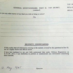 ABLE, David, 2719762, Guardsman, 2nd Battalion IRISH GUARDS, Captured France, 23 May 1940 - WO 344-1-1