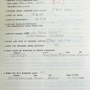 McNICHOLAS, Patrick, 2720981, Guardsman, 1st Battalion IRISH GUARDS, Captured Italy, 26 Jan 1944 - WO 344-205-2