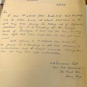 Welsh Guards Missing Personnel, BEF