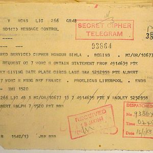 Grenadier Guards Missing Personnel, BEF