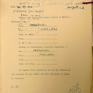 Grenadier Guards Missing Personnel, BEF