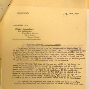 Grenadier Guards Missing Personnel, BEF