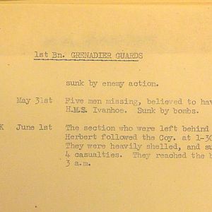 Grenadier Guards Missing Personnel, BEF