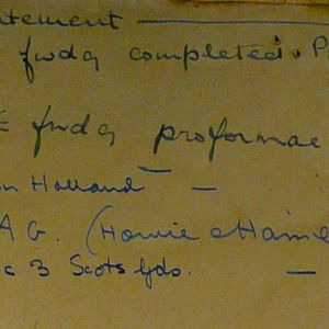 Scots Guards Missing Personnel, NWE