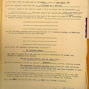 Scots Guards Missing Personnel, NWE