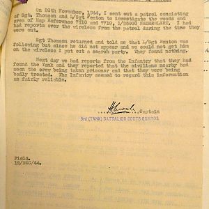 Scots Guards Missing Personnel, NWE