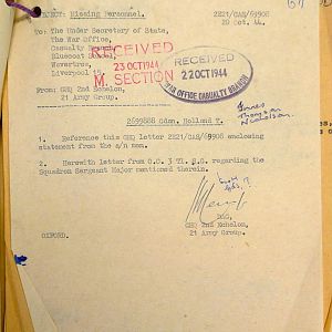 Scots Guards Missing Personnel, NWE