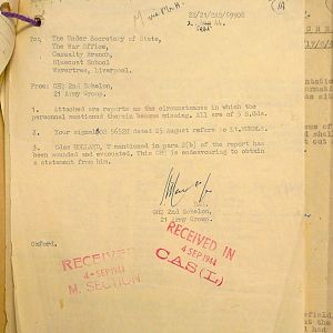 Scots Guards Missing Personnel, NWE