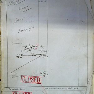 Designs for King's Colour and badges for 1st Battn Irish Guards