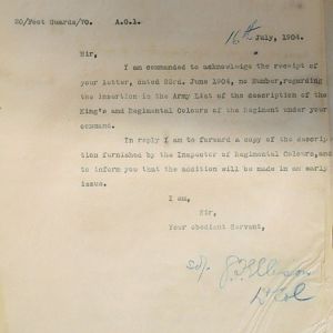 King's & Regimental Colours of Irish Guards