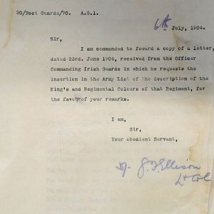 King's & Regimental Colours of Irish Guards