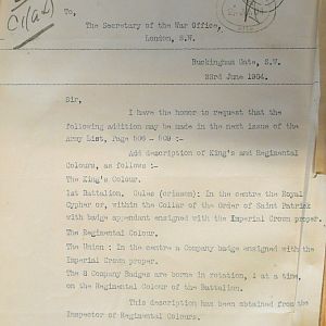 King's & Regimental Colours of Irish Guards