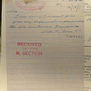 1st Battalion Irish Guards, Italy, Missing Personnel file