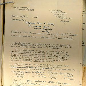 1st Battalion Irish Guards, Italy, Missing Personnel file