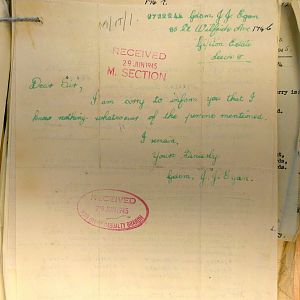 1st Battalion Irish Guards, Italy, Missing Personnel file