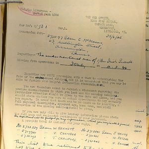 1st Battalion Irish Guards, Italy, Missing Personnel file