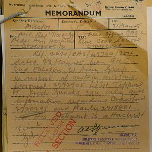 1st Battalion Irish Guards, Italy, Missing Personnel file