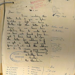 1st Battalion Irish Guards, Italy, Missing Personnel file