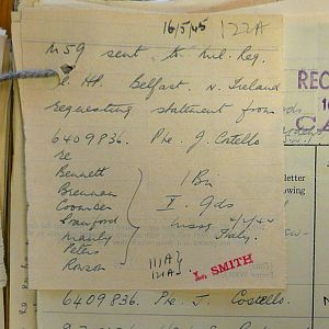 1st Battalion Irish Guards, Italy, Missing Personnel file