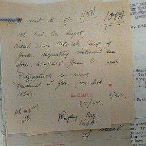 1st Battalion Irish Guards, Italy, Missing Personnel file