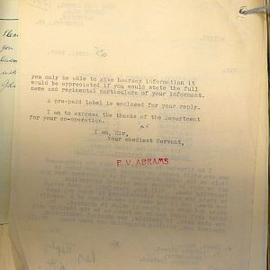 1st Battalion Irish Guards, Italy, Missing Personnel file