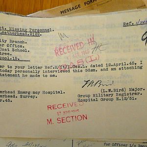 1st Battalion Irish Guards, Italy, Missing Personnel file