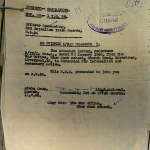 1st Battalion Irish Guards, Italy, Missing Personnel file