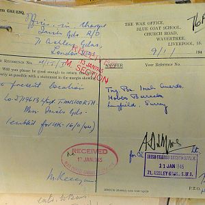 1st Battalion Irish Guards, Italy, Missing Personnel file