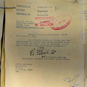 1st Battalion Irish Guards, Italy, Missing Personnel file